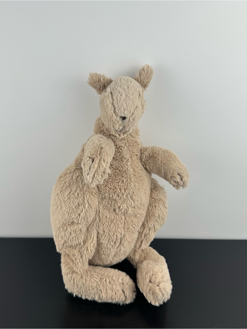 Ikea Klapper Baby Joey Kangaroo Kanguru Plush Stuffed Animal Sewn Eyes 10”